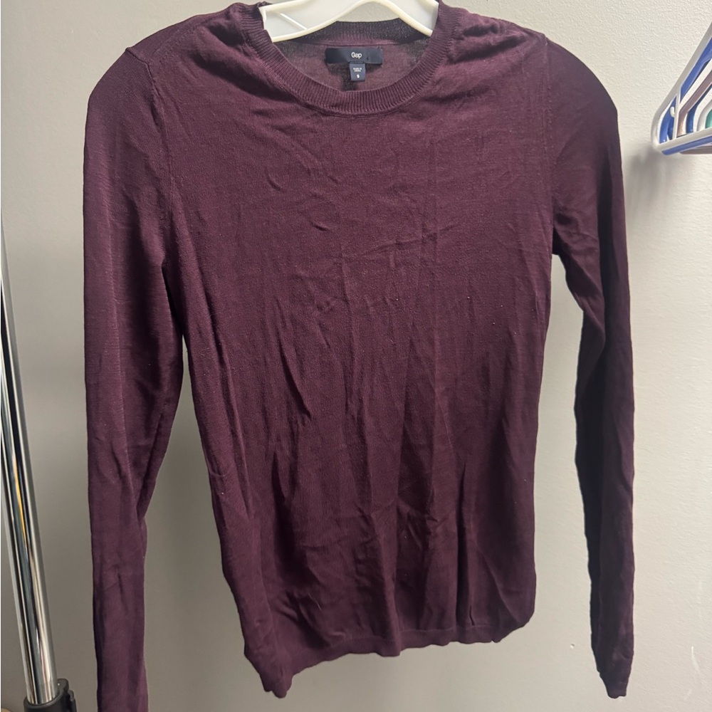 Burgundy Long Sleeve Sweater